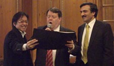 Mr.Kop sang“My way”with Mr.Prakash