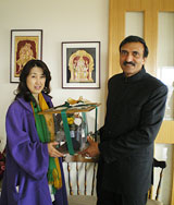 with rose to Mr,Prakash