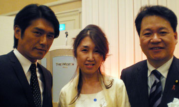 With Senator, Mr.Odachi ＆ Actor, Mr.Katunori Takahashi